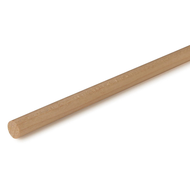 36" Round Wood Dowel - Species:Maple - Diameter:3/8"